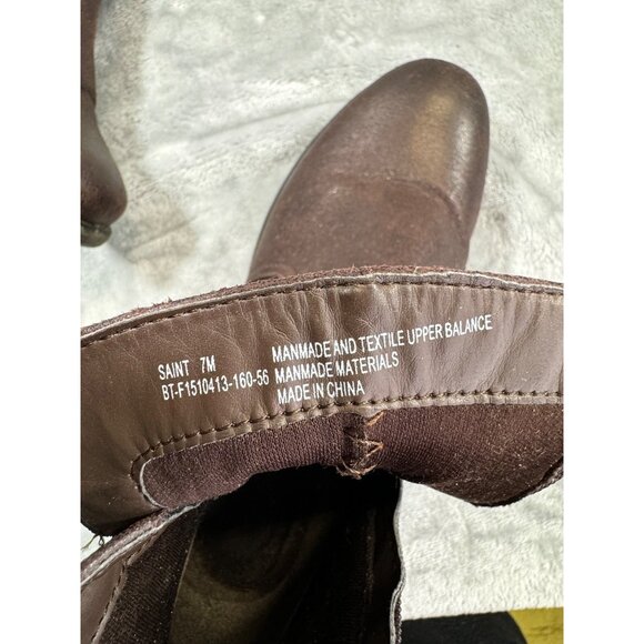 BareTrap womesn shoes 7M brown saint ankle boots with heel - Picture 5 of 16